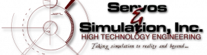 Servos and Simulation logo, motion base platforms, control loader systems, flight controls, subsystem supplier, government contractor, engineering services, custom motion bases, entertainment systems, technical articles, technology, VR